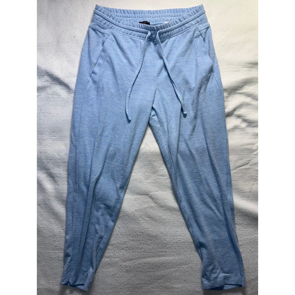 Talbots Petite Light Blue Heather Knit Jogger Pants (Size MP)